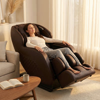 Jin Espresso Synthetic Leather SL Track Massage Chair — Lifestyle
