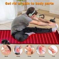 Most Popular Red Light Therapy Yoga Mat Pilates Mat with 660Nm 850Nm Infrared Light Therapy for Home and Gym Use Pain Relief